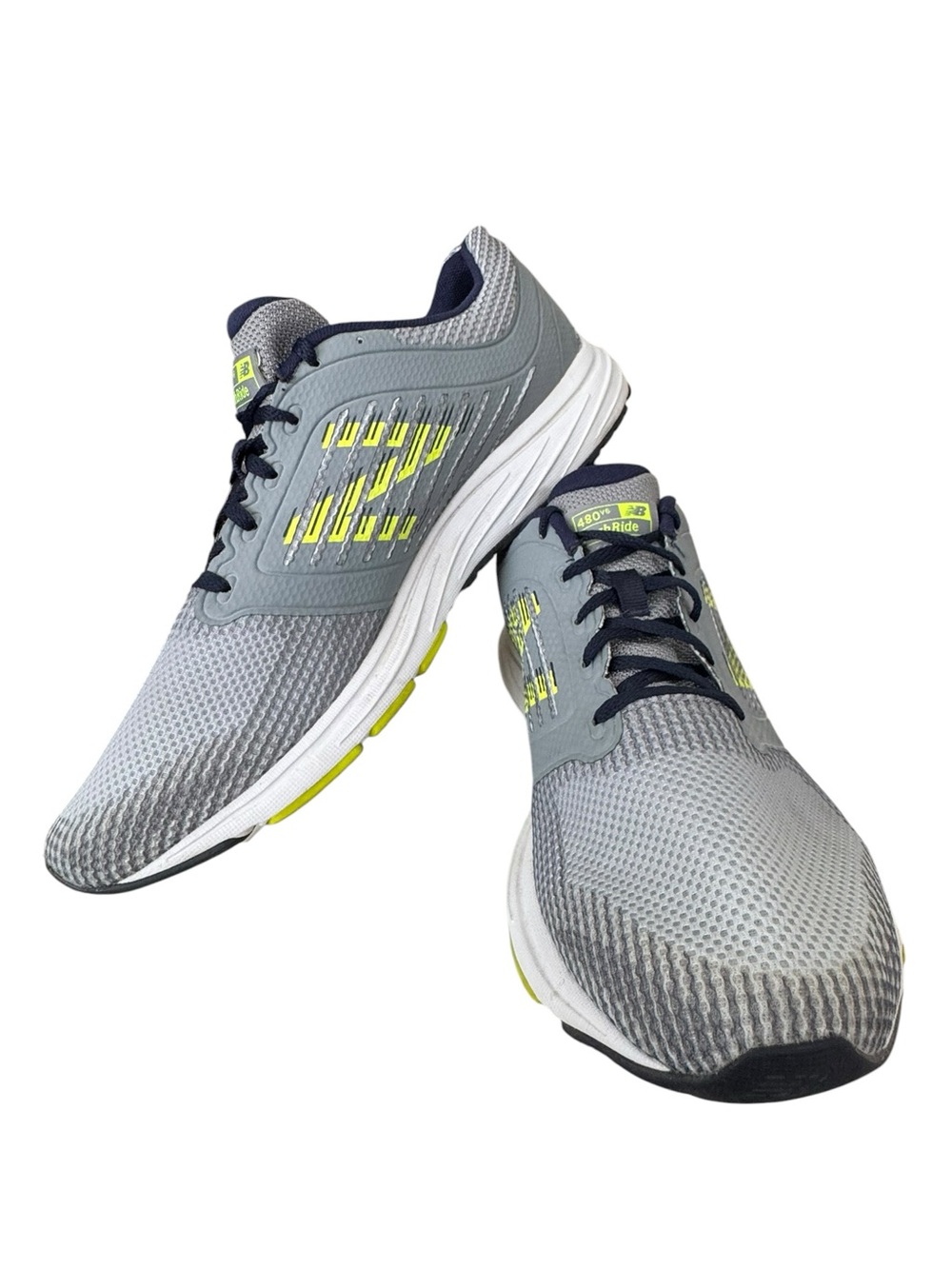 New Balance 480v6 TechRide Running Shoes Gray Lime Men’s Size 12 D